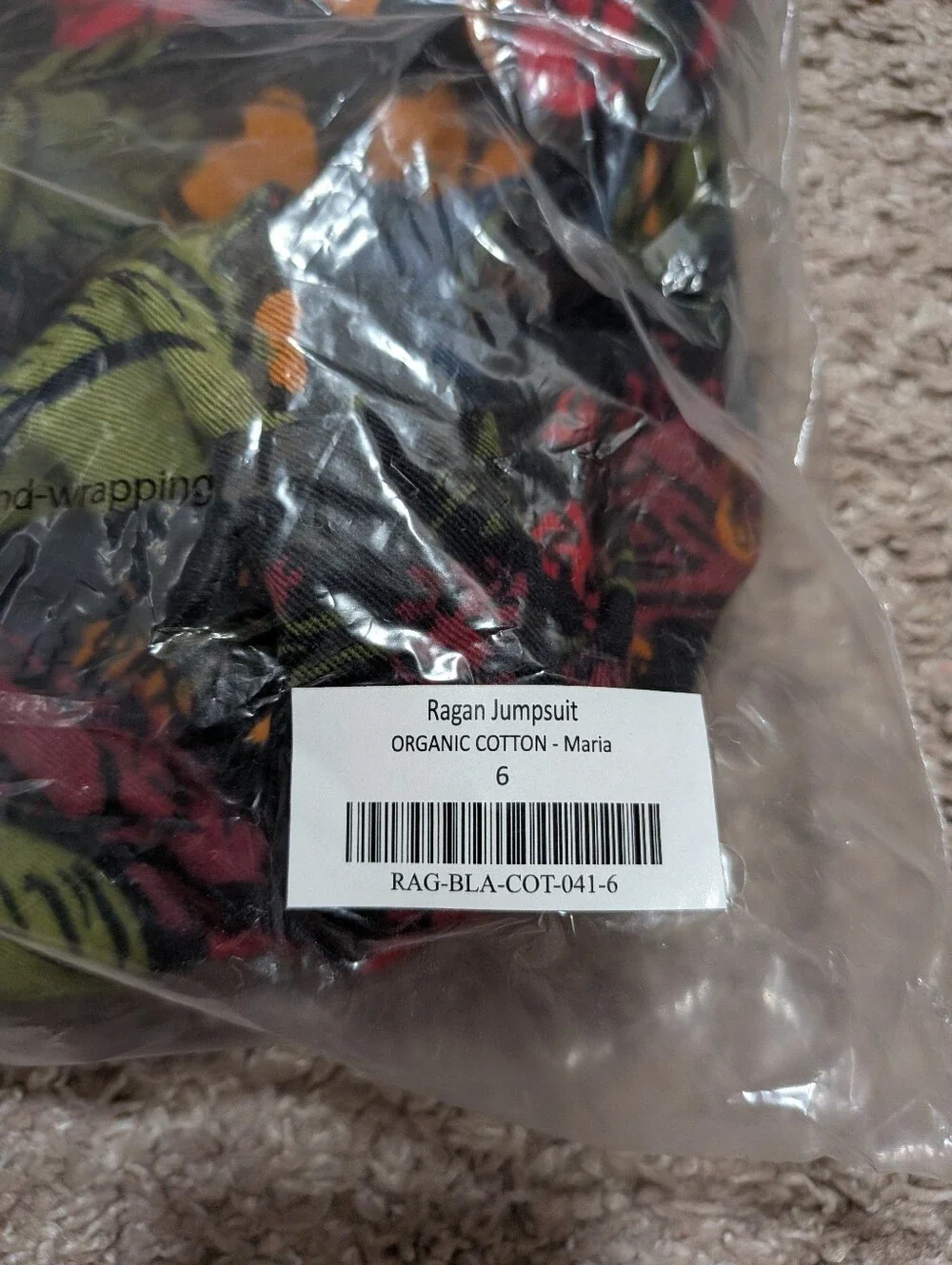 NWT Lucy And Yak Ragan Jumpsuit Maria Floral Print Size US 2 XS Organic Cotton - Picture 4 of 5